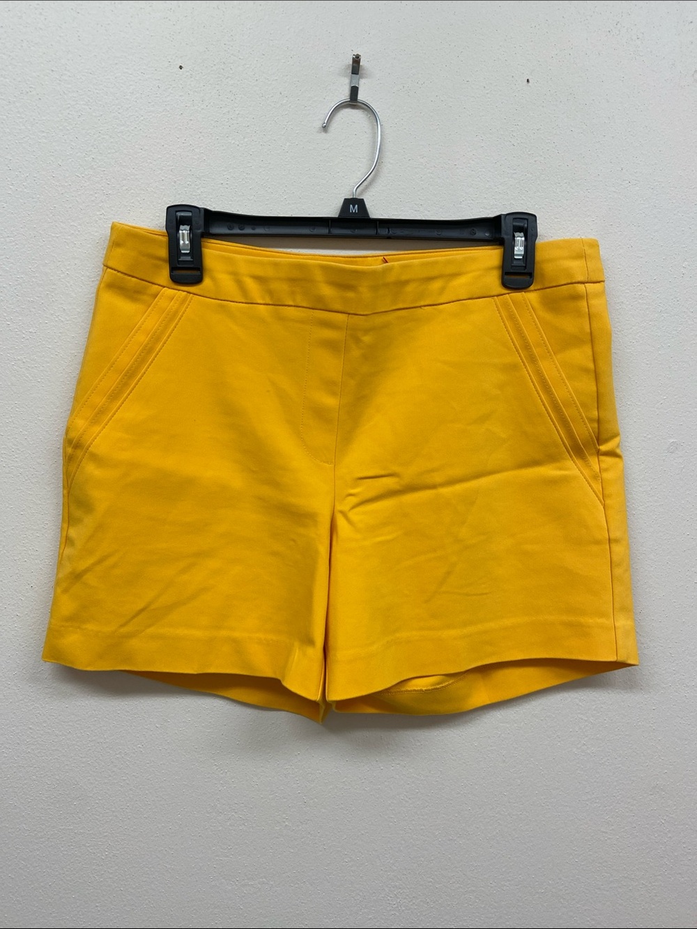 Zac & Rachel Bright Yellow High-Waist Tailored Shorts